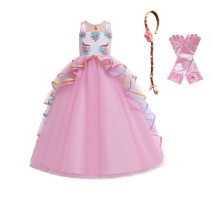 Eenhoorn prinsessenjurk met accessoires