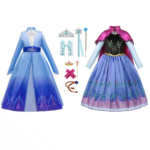 Luxe prinsessenjurk + elsa jurk