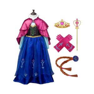 Frozen anna jurk + accessoires