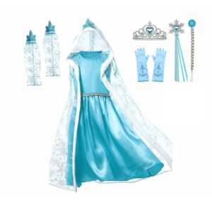 Frozen Elsa prinsessenjurk met losse mouwen
