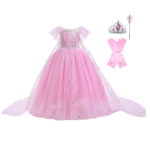 Frozen Elsa roze prinsessenjurk