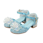 Prinsessenschoenen met hakjes blauw