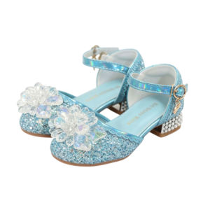 Prinsessenschoenen met hakjes blauw