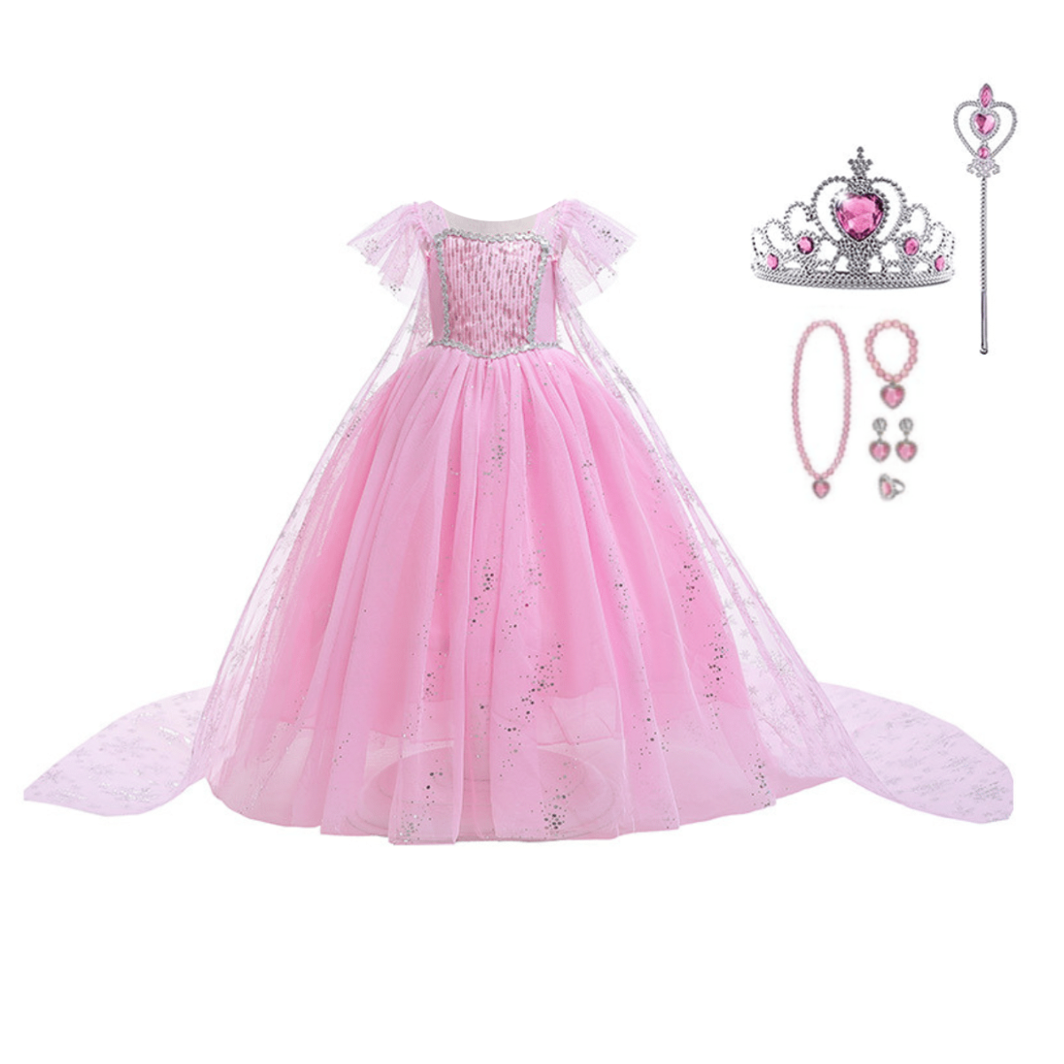 Frozen Elsa prinsessenjurk Roze