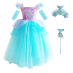 Zeemeermin Ariel prinsessenjurk met accessoires