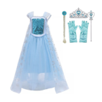 Elsa prinsessenjurk pailetten met accessoires