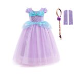 Paarse zeemeermin prinsessenjurk