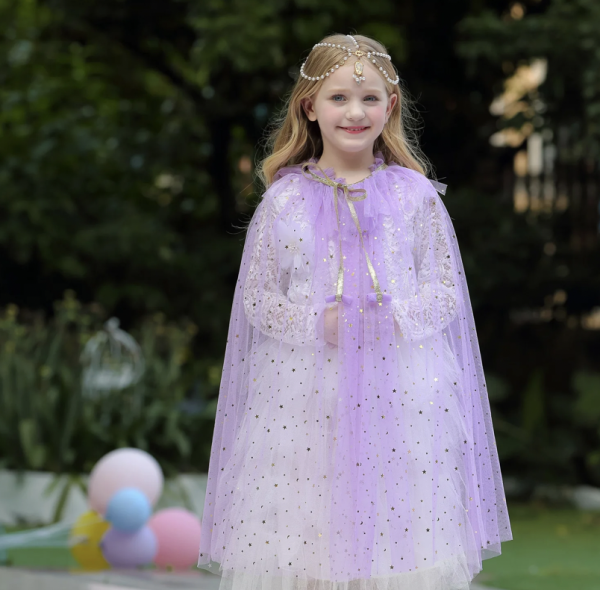 Het Betere Merk - Prinsessencape - Paars - Roze - Blauw - Afbeelding 4