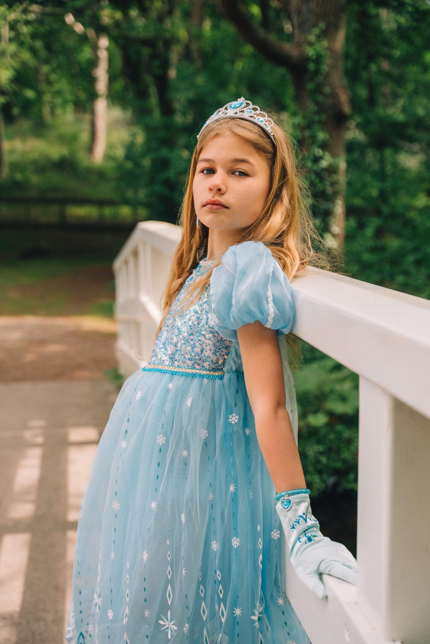 Frozen Elsa Deluxe prinsessenjurk + accessoires - Afbeelding 3