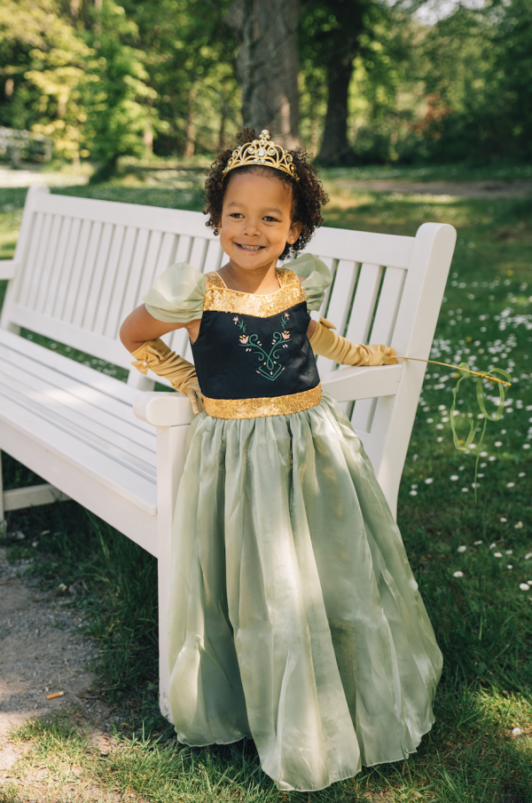 Frozen Deluxe Anna prinsessenjurk + accessoireset - Groene prinsessenjurk - Afbeelding 5