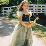 Frozen Deluxe Anna prinsessenjurk + accessoireset - Groene prinsessenjurk