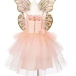 Elfjesjurk Annemarie met vleugels + handschoenen