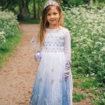 Elsa jurk + accessoires - ijskristallen prinsessenjurk