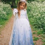 Elsa jurk + accessoires - ijskristallen prinsessenjurk