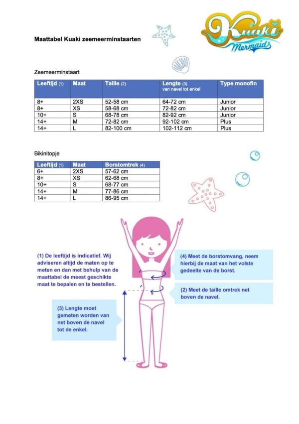 Zeemeerminstaart Star - monofin - 2-delig - Afbeelding 3