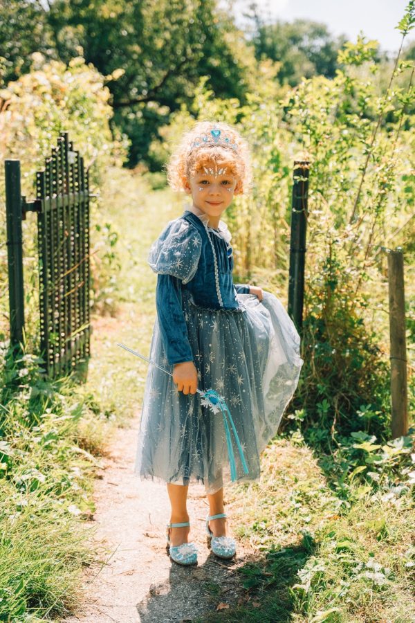 Frozen Elsa jurk + prinsessen accessoires - Afbeelding 3