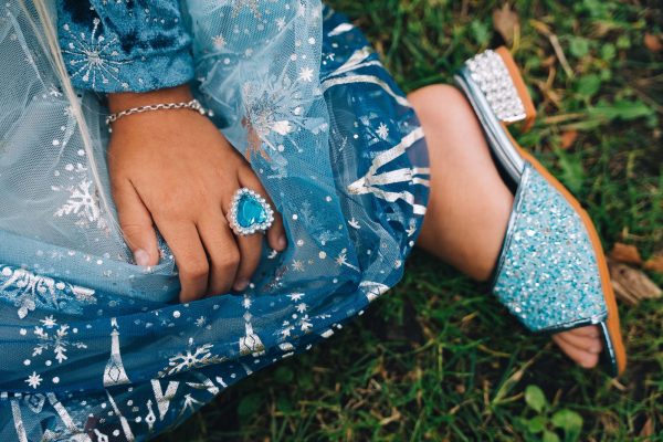 Prinsessen slippers + toverstaf - tiara - paars - Afbeelding 4