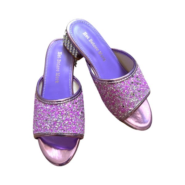 Prinsessen slippers + toverstaf - tiara - paars