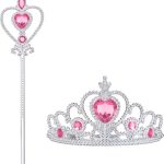 Prinsessen slippers + toverstaf - tiara - roze