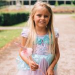 Zeemeermin jurk - Ariël - tiara - toverstaf