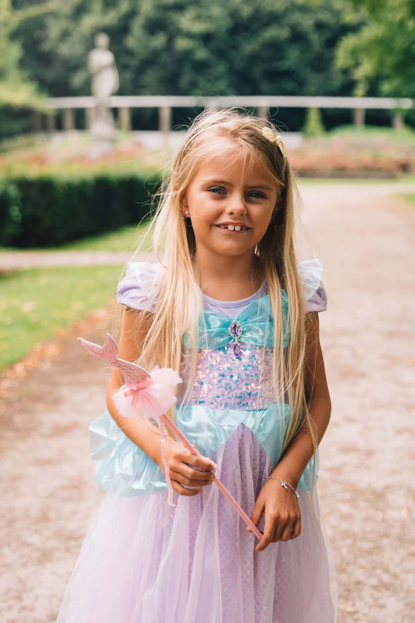 Zeemeermin jurk - Ariël - tiara - toverstaf - Afbeelding 6