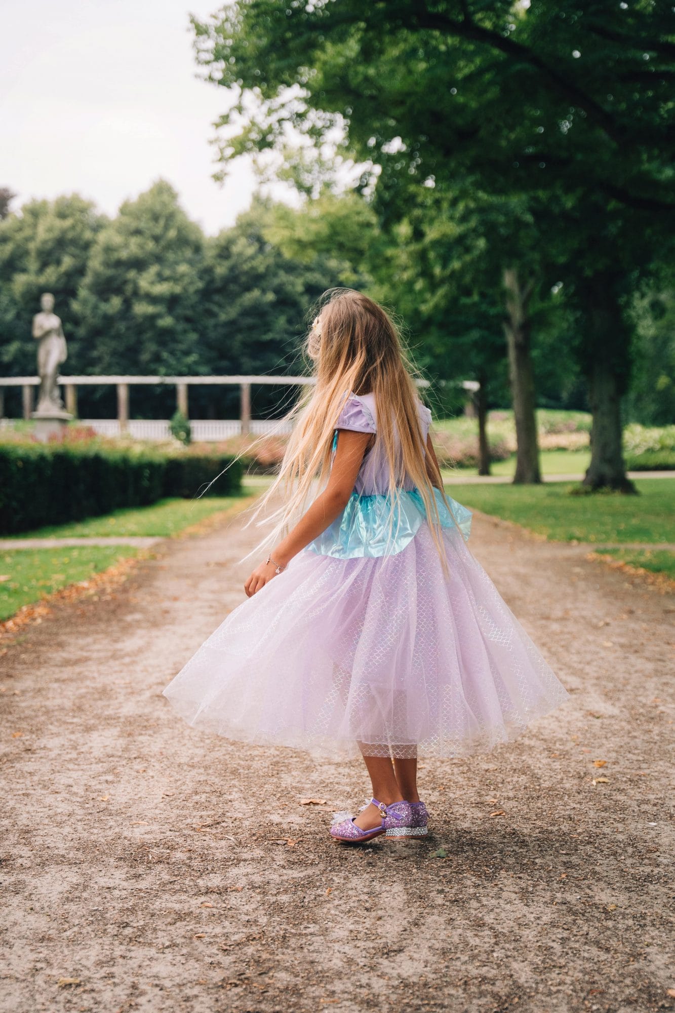 Zeemeermin jurk - Ariël - tiara - toverstaf - Afbeelding 4