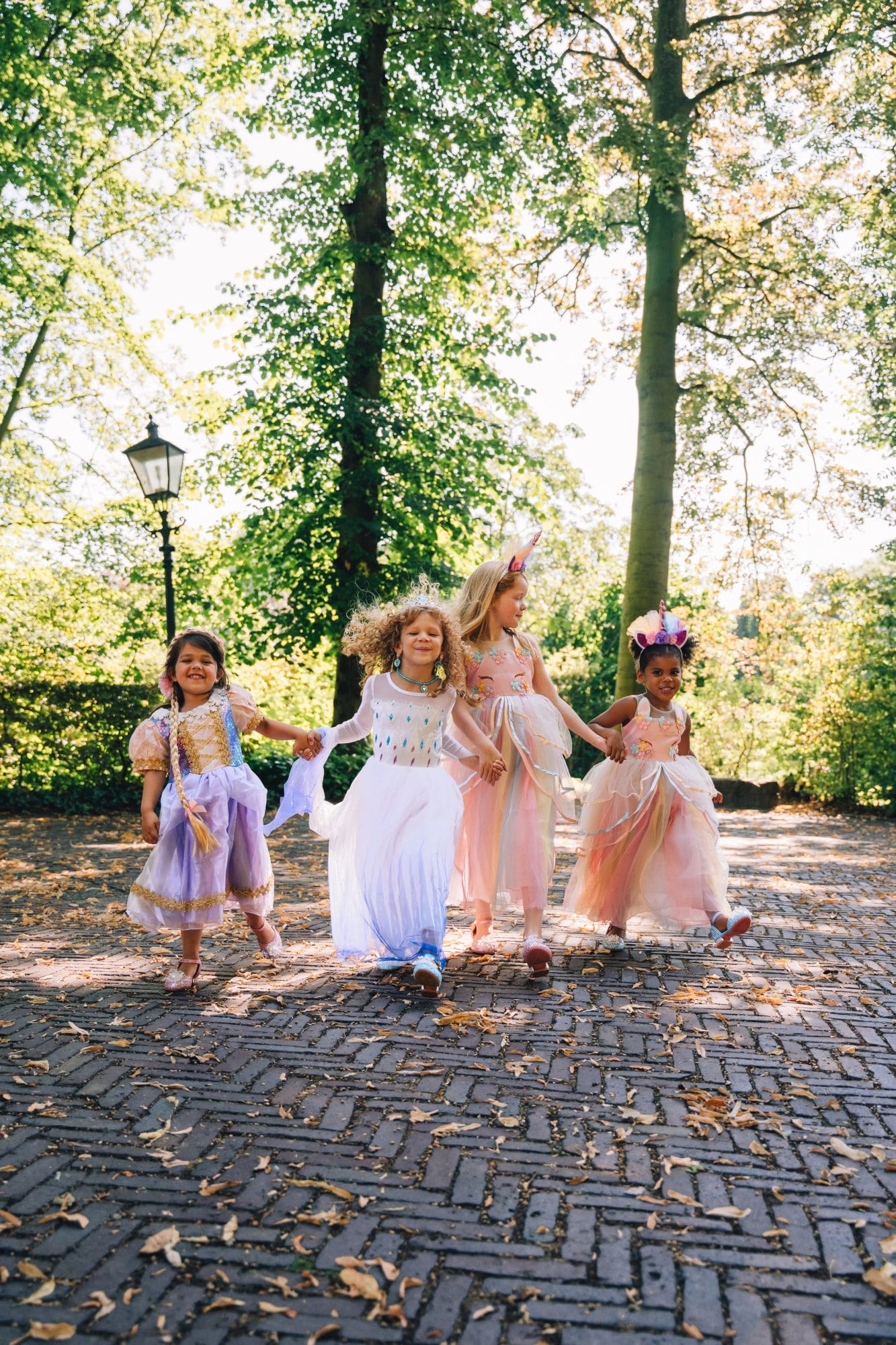 Rapunzel jurk + handschoenen + haarband - Afbeelding 3