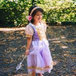 Rapunzel jurk + handschoenen + haarband