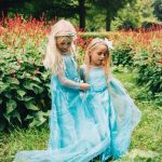 Frozen Elsa jurk - kroon, toverstaf, vlecht