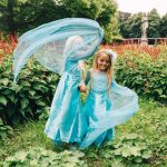 Frozen Elsa jurk - kroon, toverstaf, vlecht