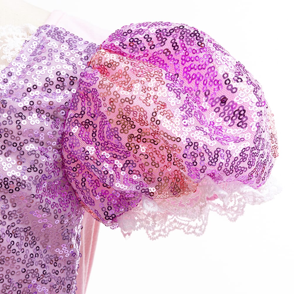 Rapunzel jurk + toverstaf + haarband met vlecht - Afbeelding 7