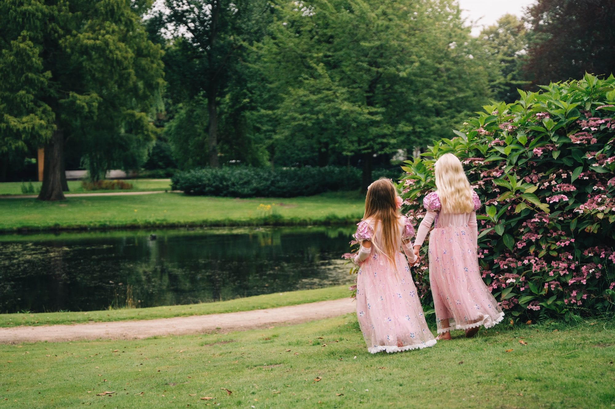 Rapunzel jurk + toverstaf + haarband met vlecht - Afbeelding 6