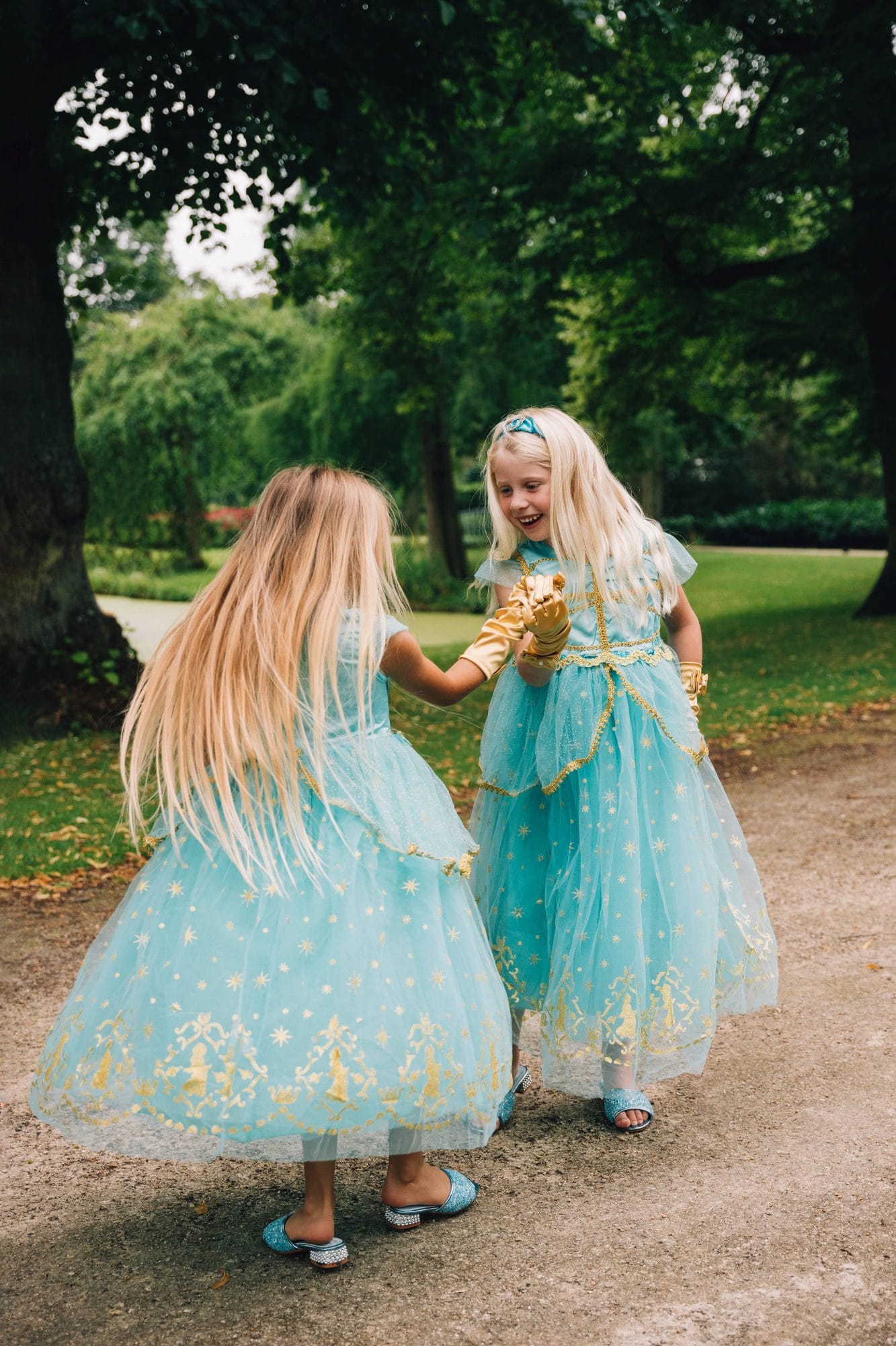 Jasmine luxe prinsessenjurk - handschoenen - Afbeelding 4
