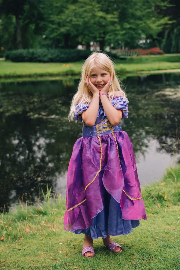 Rapunzel jurk  + accessoires - Afbeelding 2