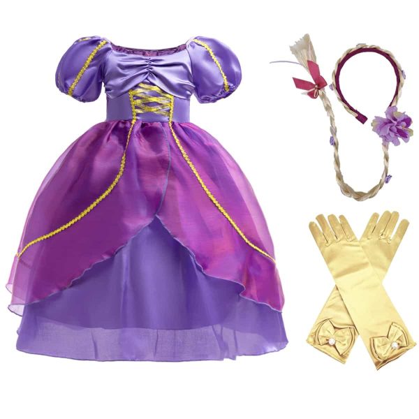 Rapunzel jurk  + accessoires