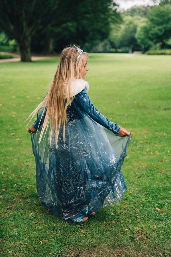 Frozen Elsa jurk - tiara, toverstaf, vlecht, handschoenen - Afbeelding 3