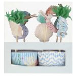 Cupcake set – Zeemeermin - 24 stuks