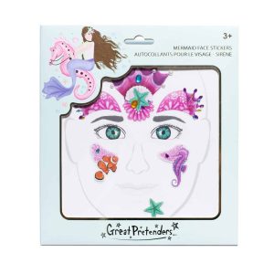 Gezicht stickers zeemeermin - voor bij je prinsessenjurk