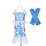 Zeemeermin jurk + handschoenen