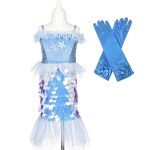 Zeemeermin jurk + handschoenen