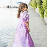 Rapunzel jurk met hoepel + haarband