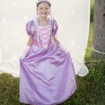 Rapunzel jurk met hoepel + haarband