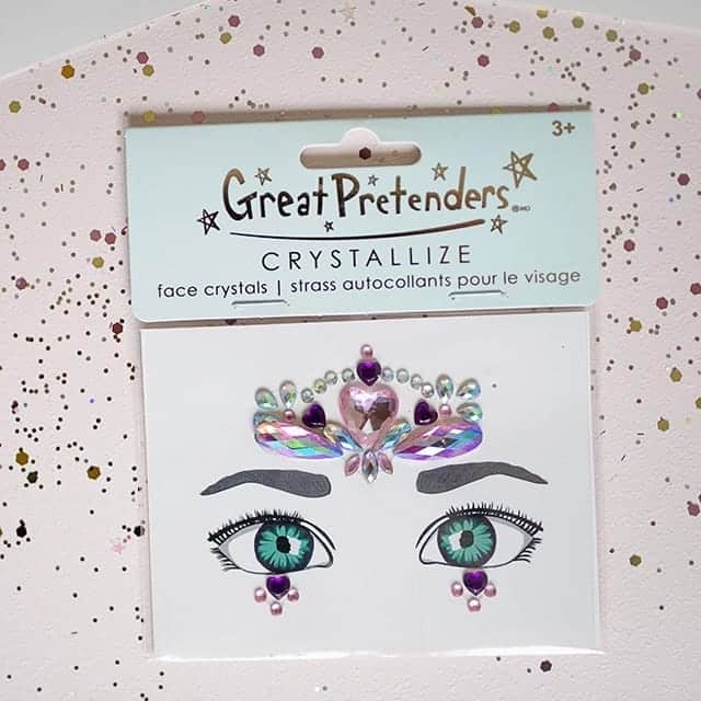 Gezichtstickers kristallen prinses - Afbeelding 3