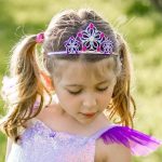 Tiara - kroontje – lila – zilver