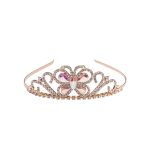 Tiara met vlinder voor bij je prinsessen jurk