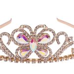 Tiara met vlinder voor bij je prinsessen jurk