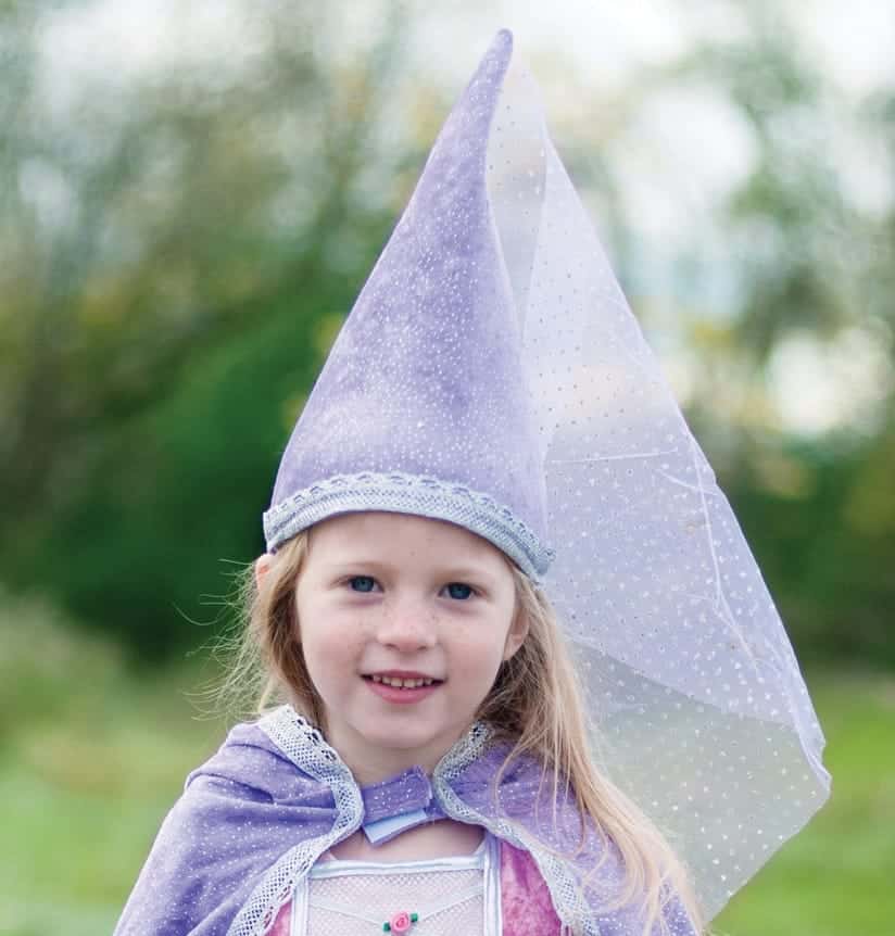 Prinsessen hoed glitters - voor bij je Rapunzel jurk - Afbeelding 2