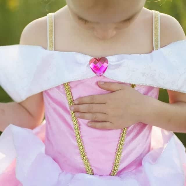 Doornroosje jurk + tiara, toverstaf- baljurk - Afbeelding 9