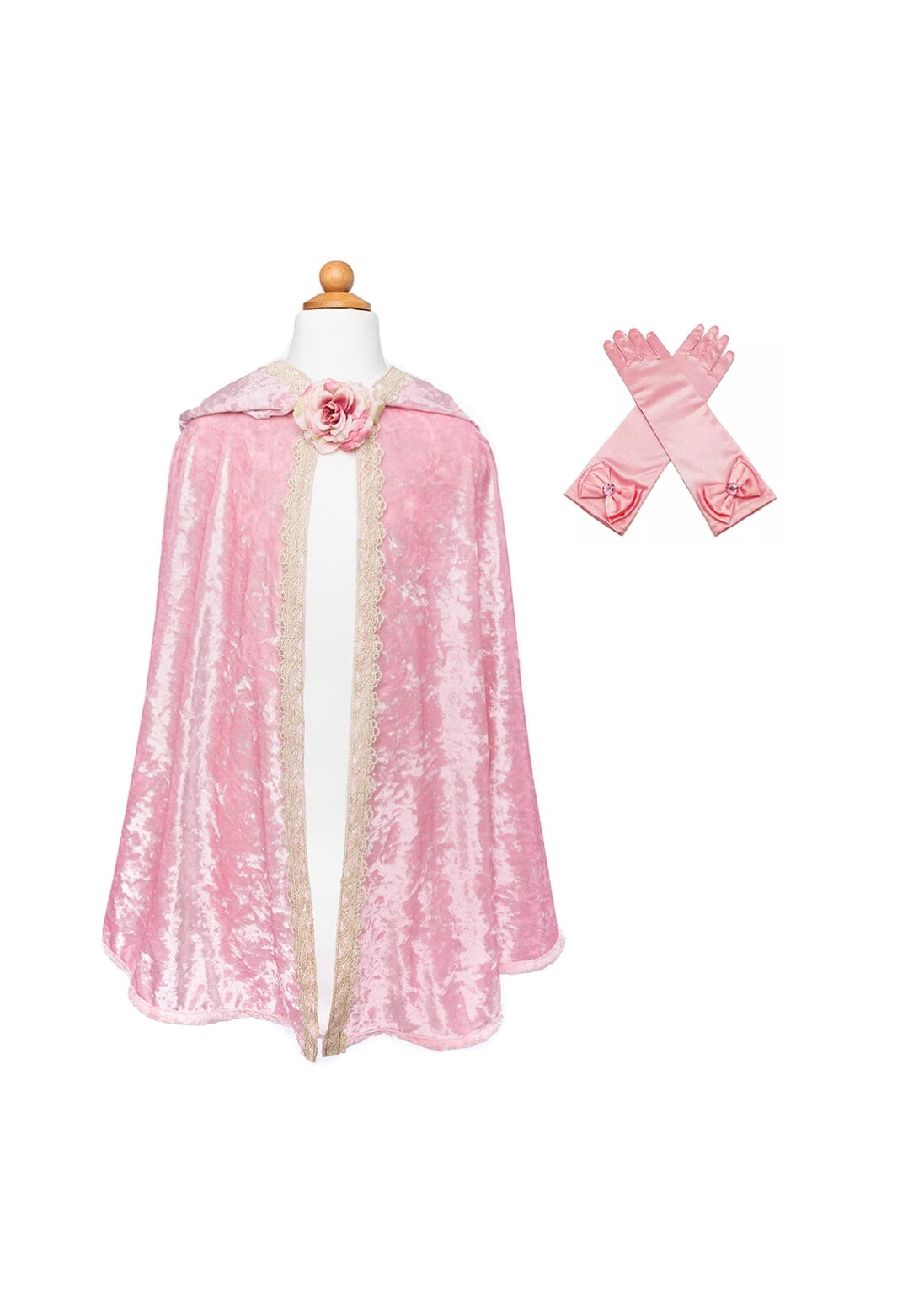Prinsessen cape + handschoenen - maat 110/116