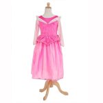 Doornroosje jurk + accessoires- roze prinsessenjurk